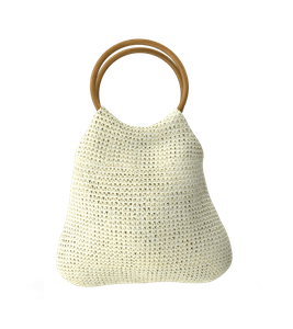 Sac tricoté avec une poignée en bois-primary