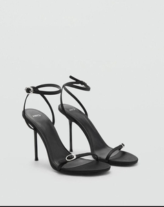 Sandales à Talons Aiguilles Noires - Élégance Sophistiquée