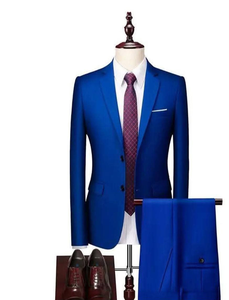 Costume Homme Bleu Royal - Élégance Moderne & Éclatante-primary